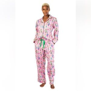 Jayes Studio Pink Nutcracker Flannel Christmas Pajamas